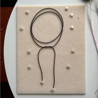 code necklace ( black onyx )