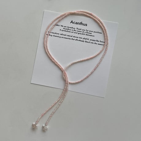 code necklace ( baby pink )