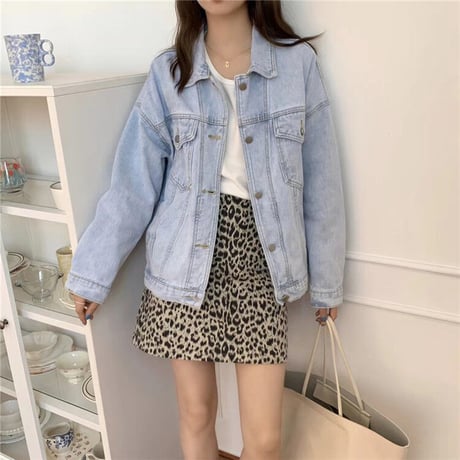 デニムジャケット 短いスタイル カジュアル ジャケット コート
