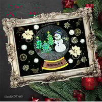 【直書き】季節のコラボ御花印「スノードーム」cocorohana×Stadio.H163