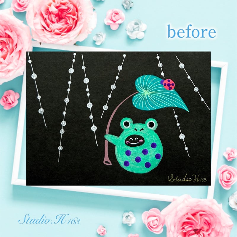 直書き】cocorohana×Studio .H163様コラボ御花印