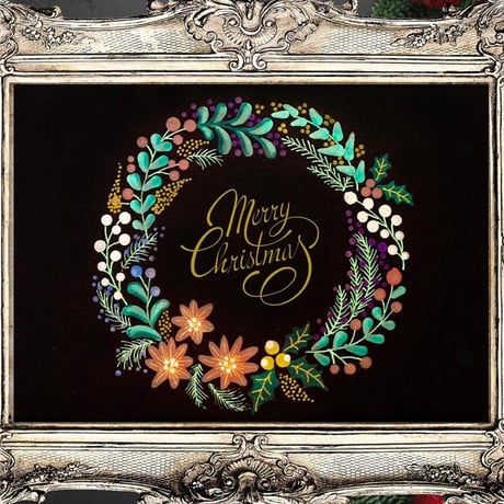 【直書き】季節のコラボ御花印「クリスマス」cocorohana×Stadio.H163