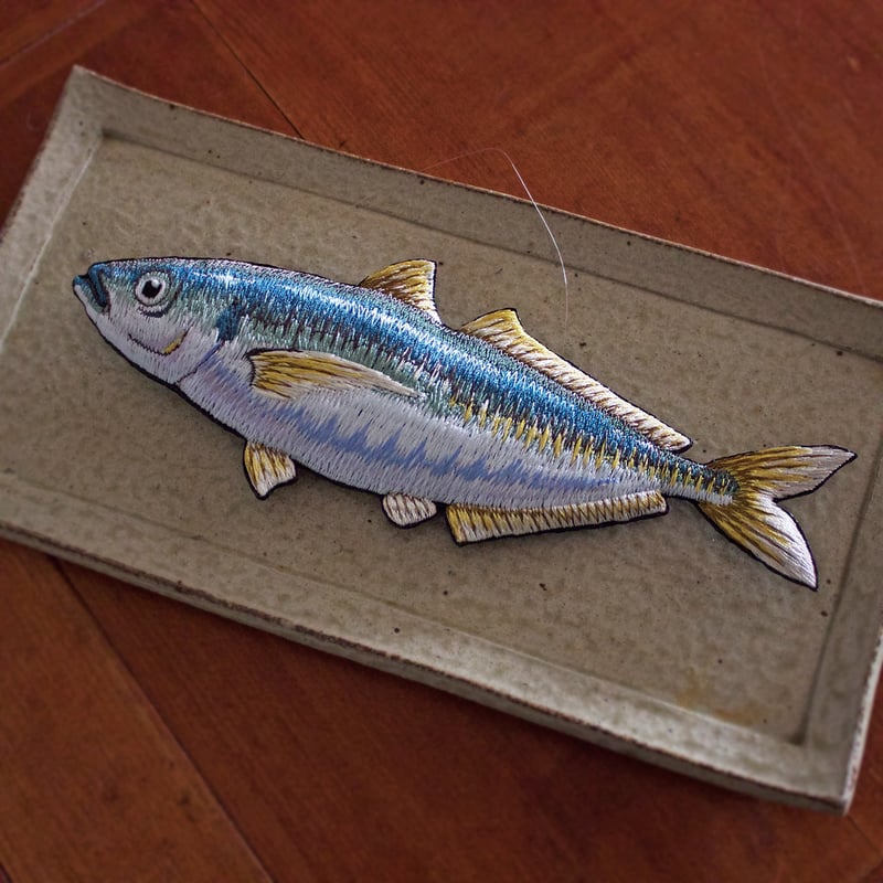 刺繍のアートピース アジ | ami embroidery