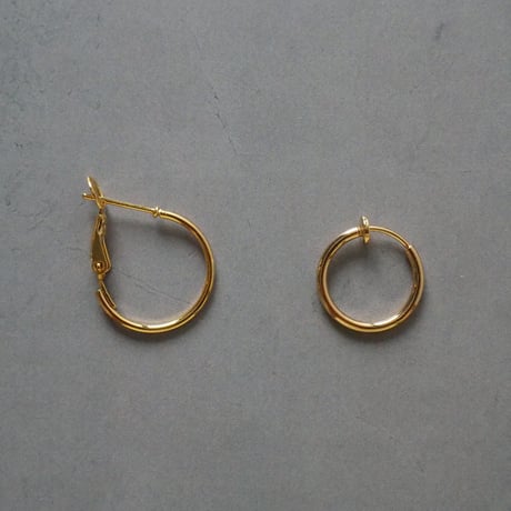 Sea Calm-Sea glass × Gold chain Pierce＆Earring