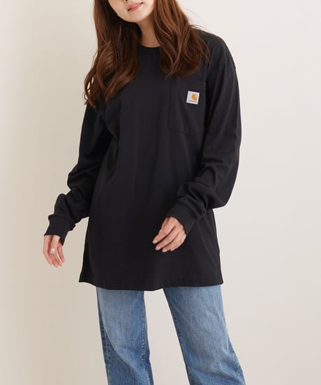 50-70053 カーハート ワーカーポケット長袖クルーネック  CARHARTT  Long Sleeve Workwear Pocket T-Shirt K126