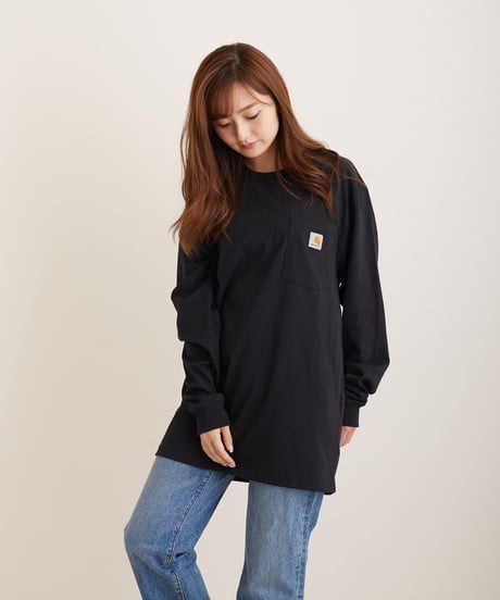 50-70053 カーハート ワーカーポケット長袖クルーネック  CARHARTT  Long Sleeve Workwear Pocket T-Shirt K126