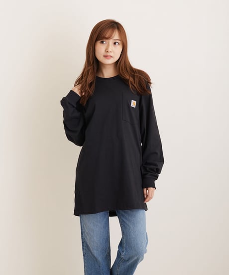 50-70053 カーハート ワーカーポケット長袖クルーネック  CARHARTT  Long Sleeve Workwear Pocket T-Shirt K126