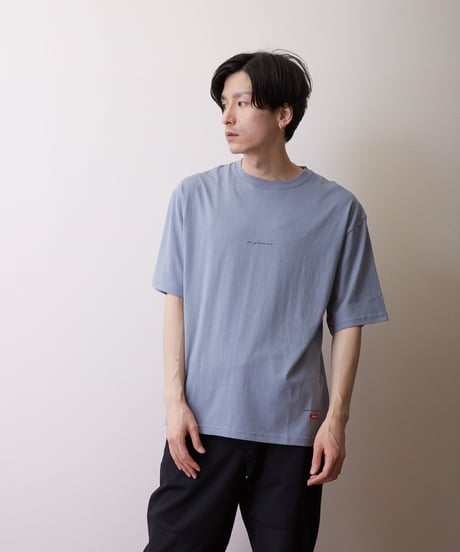 51-40046 naked rust & other poems 手描きイラストバックプリント半袖 CN TEE