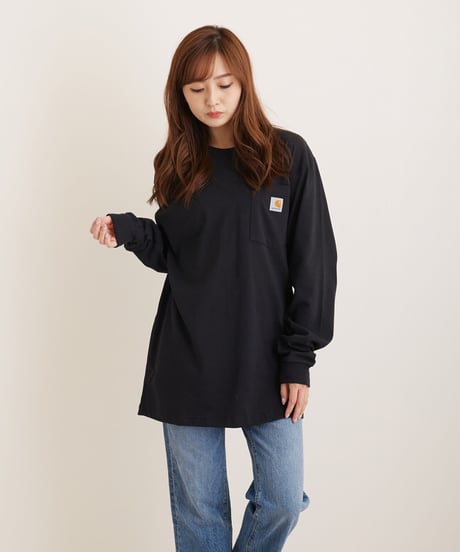 50-70053 カーハート ワーカーポケット長袖クルーネック  CARHARTT  Long Sleeve Workwear Pocket T-Shirt K126