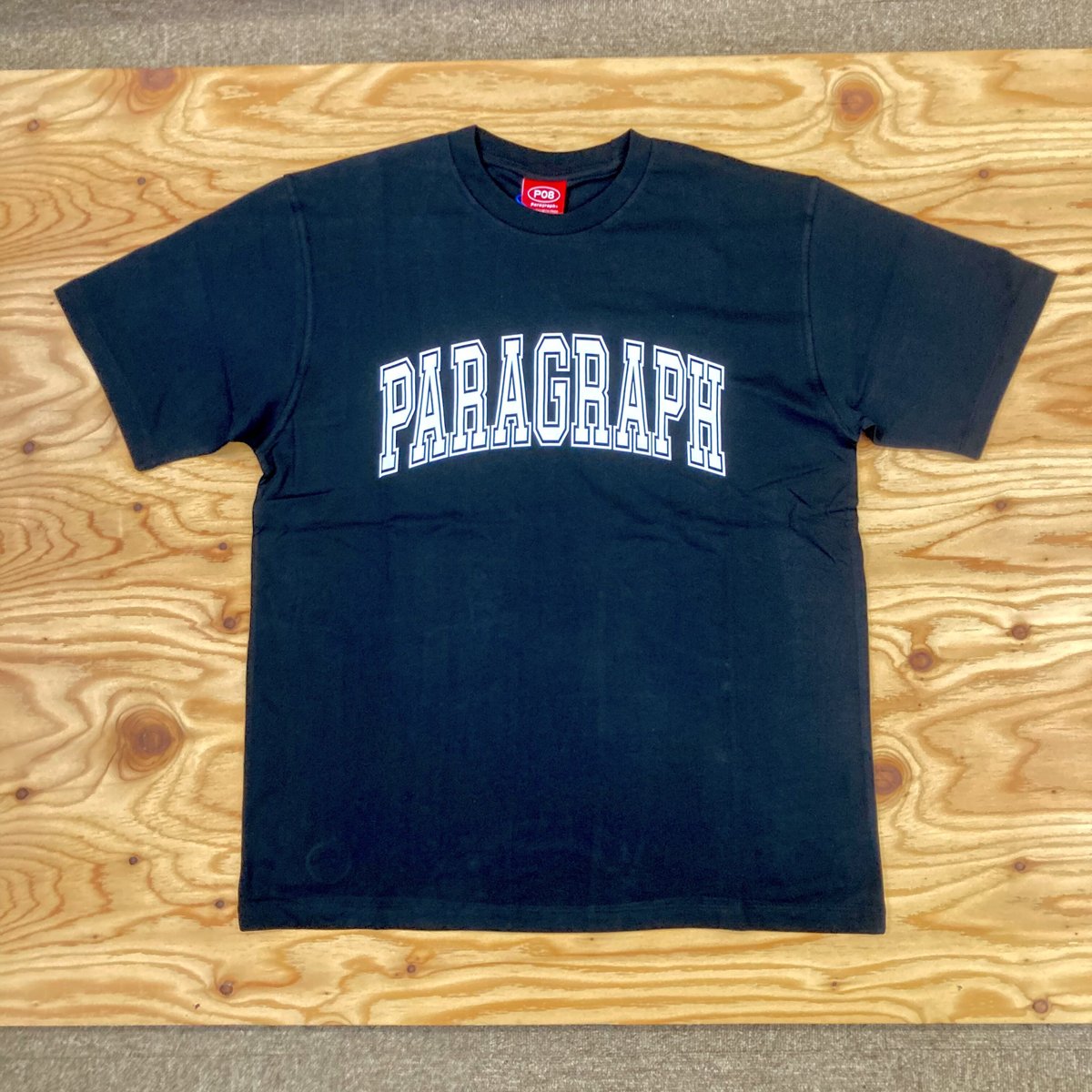 【即日発送】PARAGRAPH レトロダブルロゴ Tシャツ ブラック 半袖