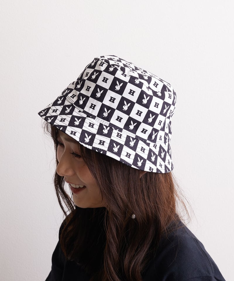 51-10131 ハフ×プレイボーイリバーシブルバケットハット HUF×PLAYBOY RE