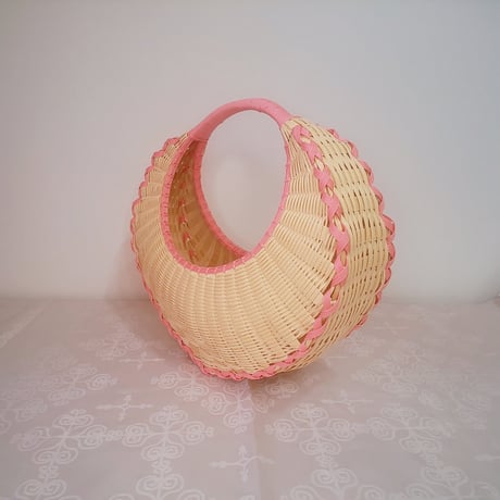 クロワッサンバッグ（Egg color×Pink）