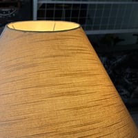 JAPAN USED “NATIONAL” IRON FRAME FABRIC SHADE FLOOR LAMP