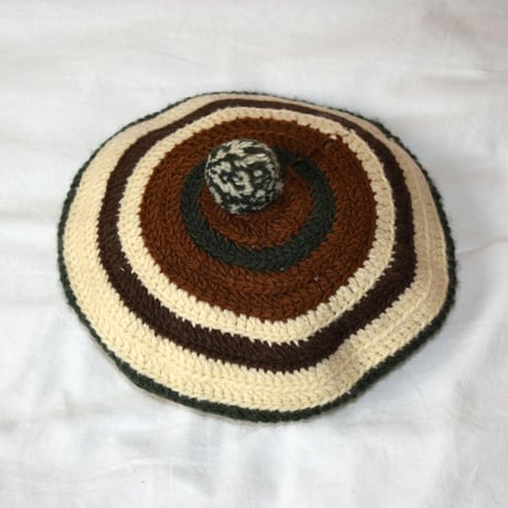 COMFORTABLE REASON "Stripe Tam O'Shanter Hat"