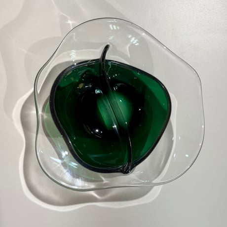 USED  DOUBLE LAYERED GLASS TRAY