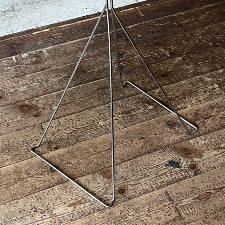 JAPAN USED “PUFF” WOODEN & STEEL LEG SIDE TABLE