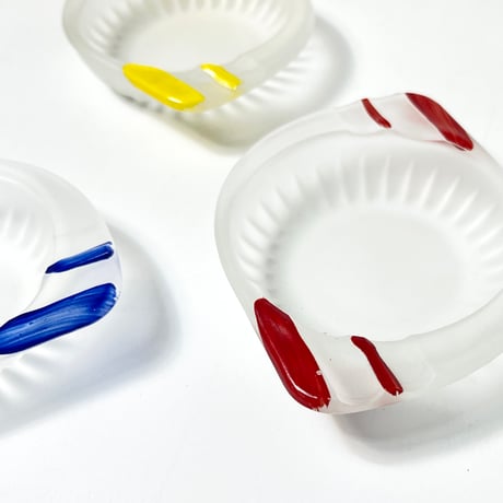 USED GLASS SMALL PLATE