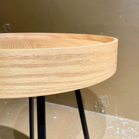 USED WOODEN TRAY SIDE TABLE