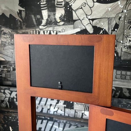 USED WOODEN PHOTO FRAME