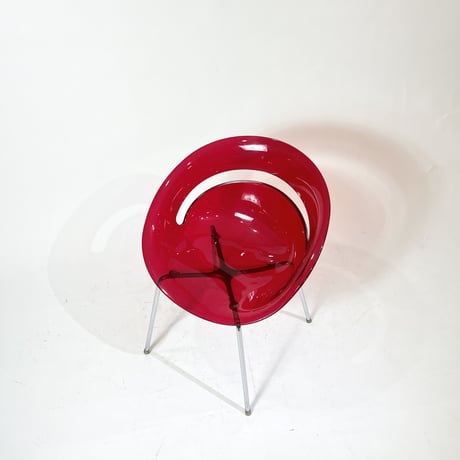 USED IRON LEG ACRYLIC CHAIR