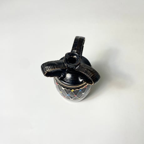 USED HAND PAINTED CERAMIC JUG