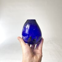 USED DROP GLASS FLOWER VASE