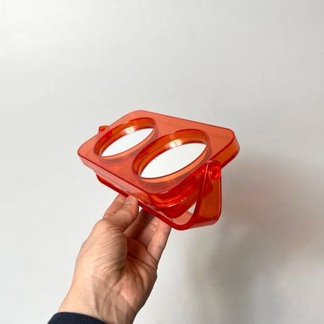 USED PLASTIC PEN HOLDER & STAND MIRROR