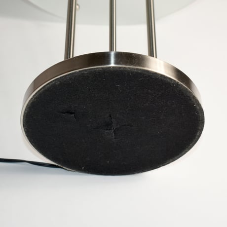 USED IRON & GLASS TABLE LAMP