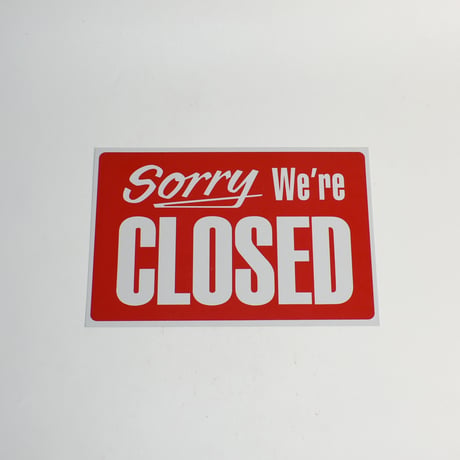 USED "FAMILY MAID / SORRY WE'RE CLOSED" SIGN BOARD