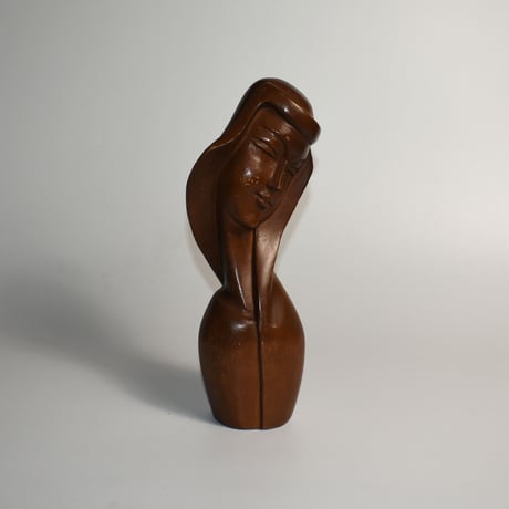 USED / MARIA HEAD BUST WOODEN STATUE