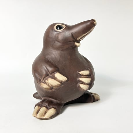USED PLASTIC MOLE STATUE