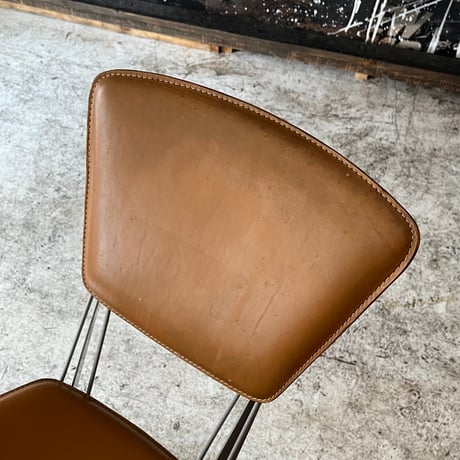 USED “FASEM” METAL FRAME GENIUS LEATHER CHAIR