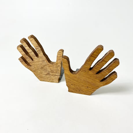 USED HAND SHAPED BOOK STAND SET