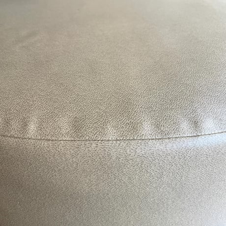 USED VINYL LEATHER BIG ROUND STOOL