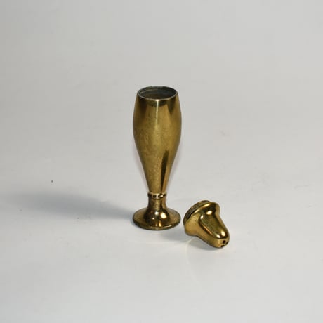 VINTAGE DIRILYTE BRASS SALT & PAPER SHAKERS