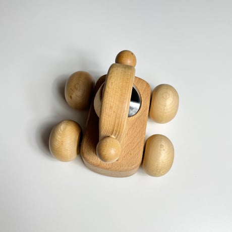 USED WOODEN MUSIC BOX CAR TOY