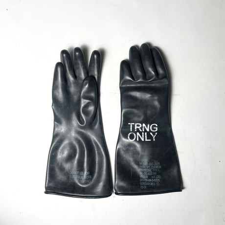 USED CHEMICAL PROTECTIVE RUBBER GLOVE
