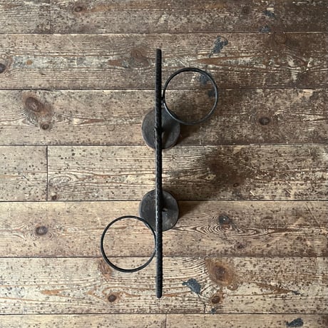 USED WODDEN & IRON PLANTER HOLDER