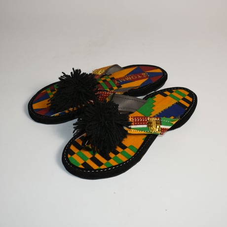 LADIES "TOMMY" AFRICAN BATIK FLIP FLOPS