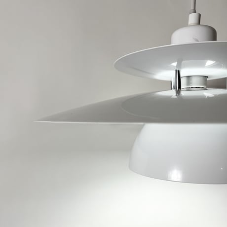 USED SCANDINAVIAN DESIGN IRON SHADE PENDANT LAMP