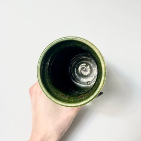 USED HANDMADE CERAMIC FLOWER VASE
