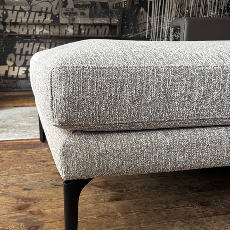 JAPAN USED “HUKLA” IRON LEG GENIUS LEATHER FABRIC SOFA