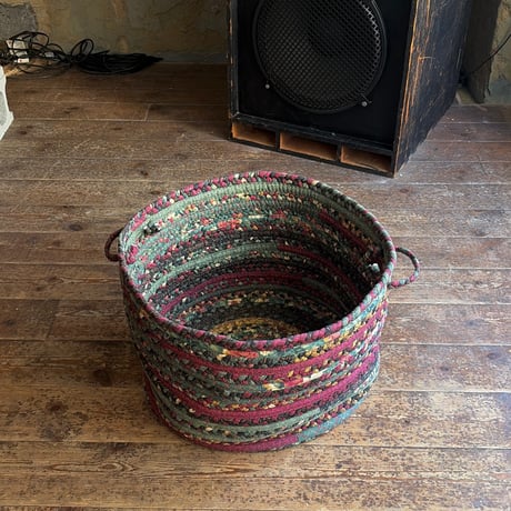 USED HANDMADE FABRIC BASKET