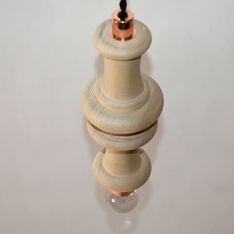 JAPAN USED WOODEN PENDANT LAMP