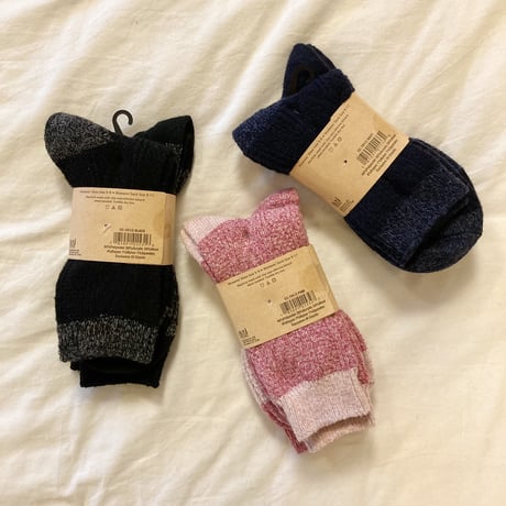 "CLEAR CREEK" WOOL BLENDED BOOT 2P SOCKS