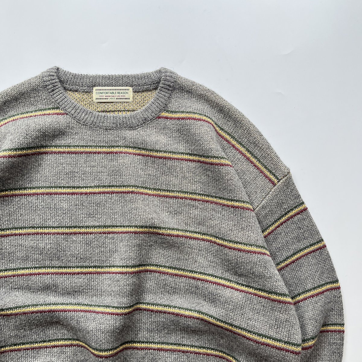 COMFORTABLE REASON Stripe Rasta Sweater