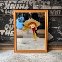 VINTAGE 70'S "RED BARON ART PUBLISHING" SARA MOON MELANIE WALL MIRROR