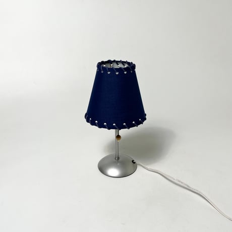 JAPAN USED FABRIC SHADE STEEL TABLE LAMP