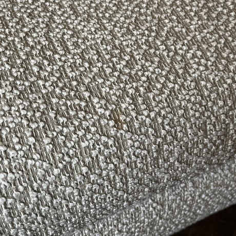 USED IRON LEG FABRIC OTTOMAN