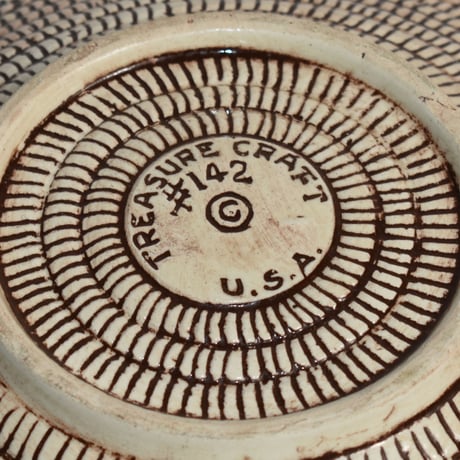 VINTAGE 50'S "TREASURE CRAFT" CERAMIC TRAY